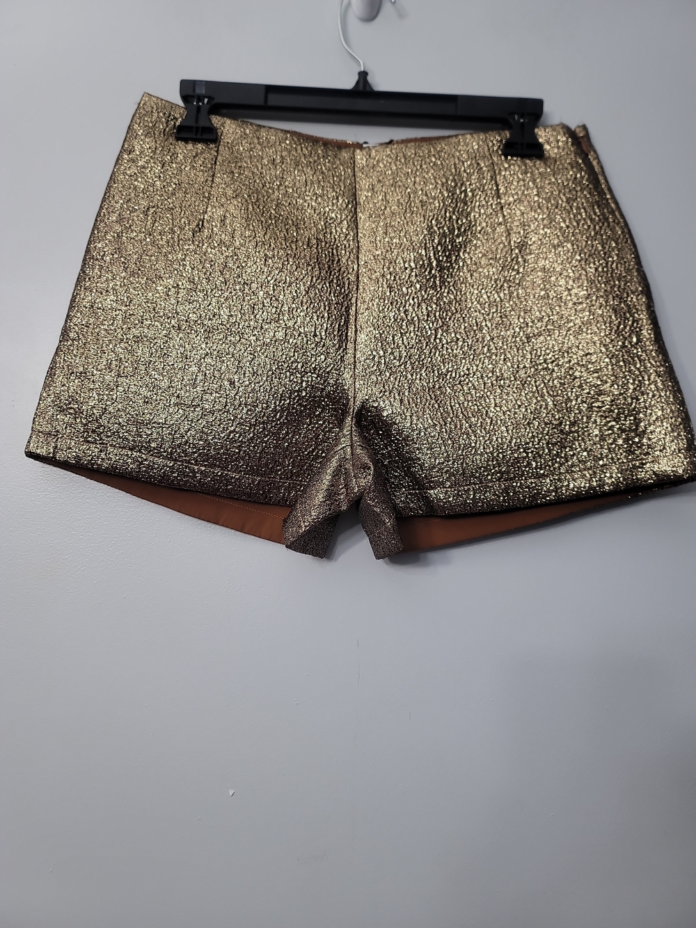 A Loves A Metallic Gold Women’s Dress Shorts